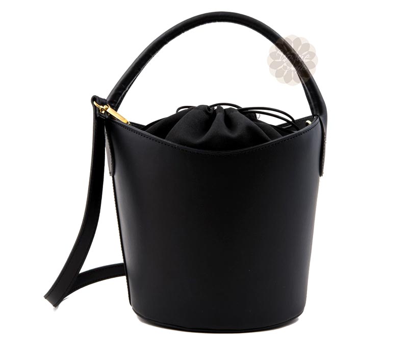Vogue Crafts & Designs Pvt. Ltd. manufactures Black Comfortable Bucket Bag at wholesale price.